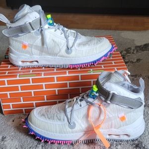 Nike Air Force 1 Mid x Off-White, White , U.S size 13